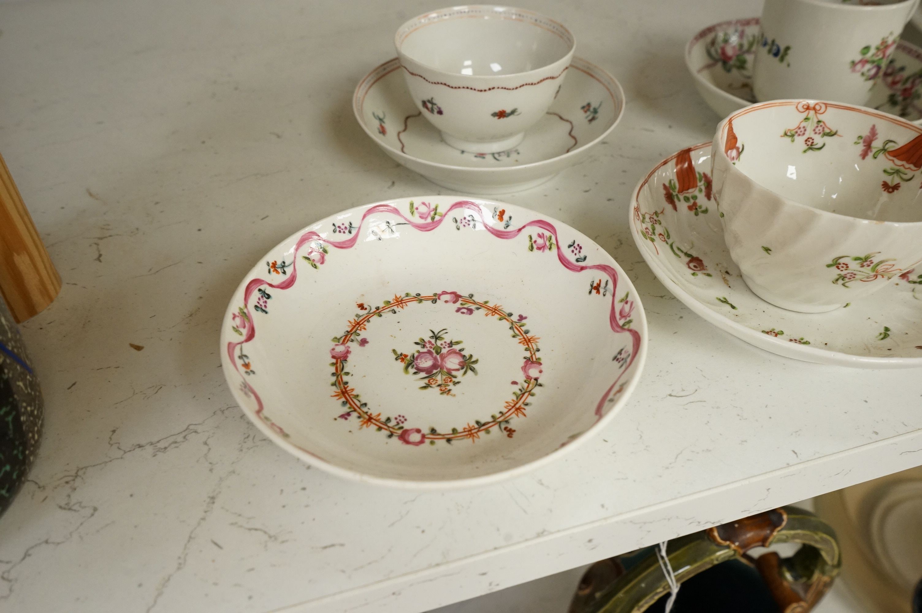 A collection of 18th century and later English teaware (18)